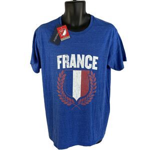 New Mens Fanatics MLS Soccer France T-Shirt Size Large NWT